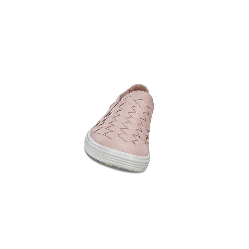 Ecco Soft 7 Woven Joggesko Dame Rosa | NO 249BEX